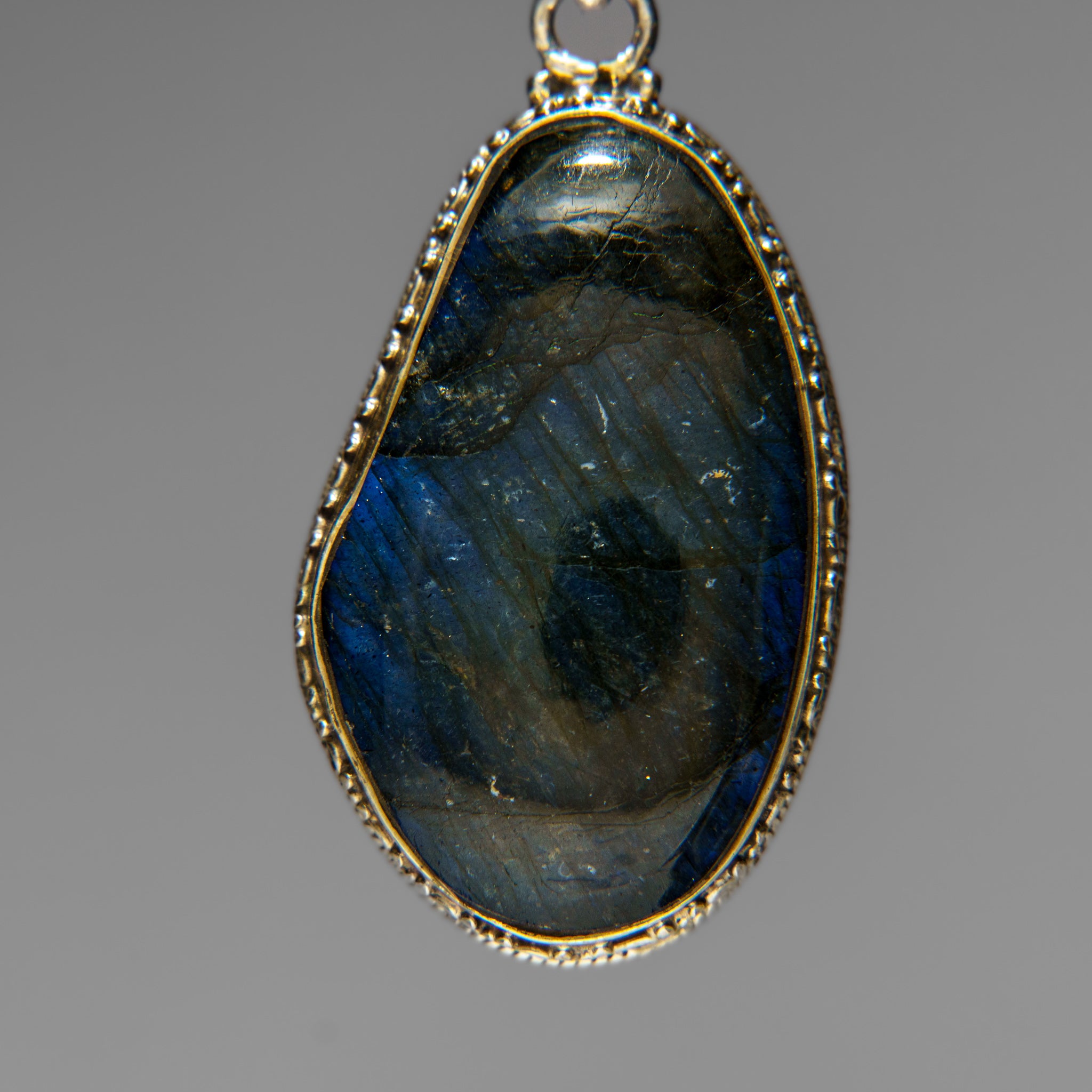 Sterling Silver Labradorite Gemstone Pendant with 18" Sterling Silver Chain