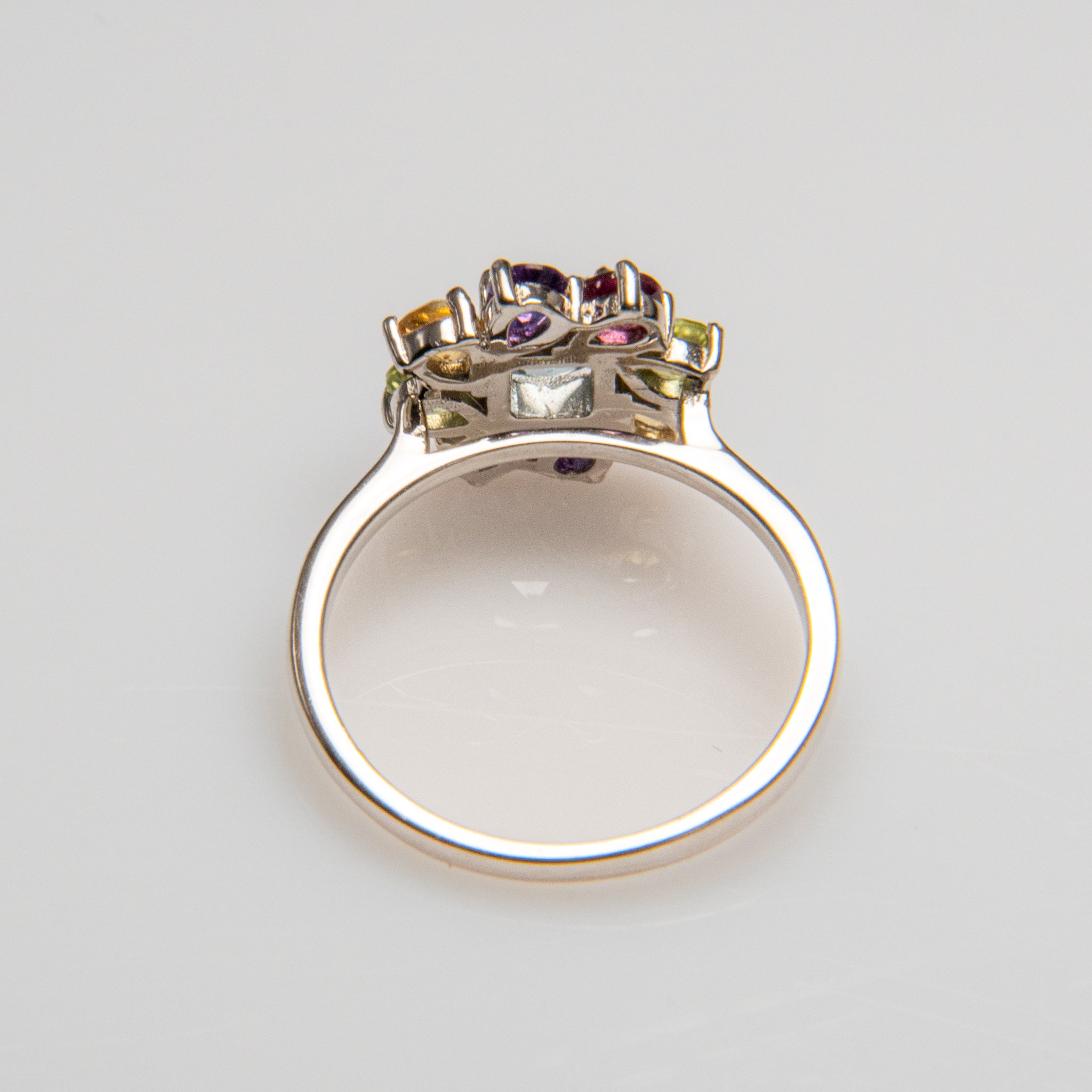 Gemstone Sterling Silver Ring (Size 8)