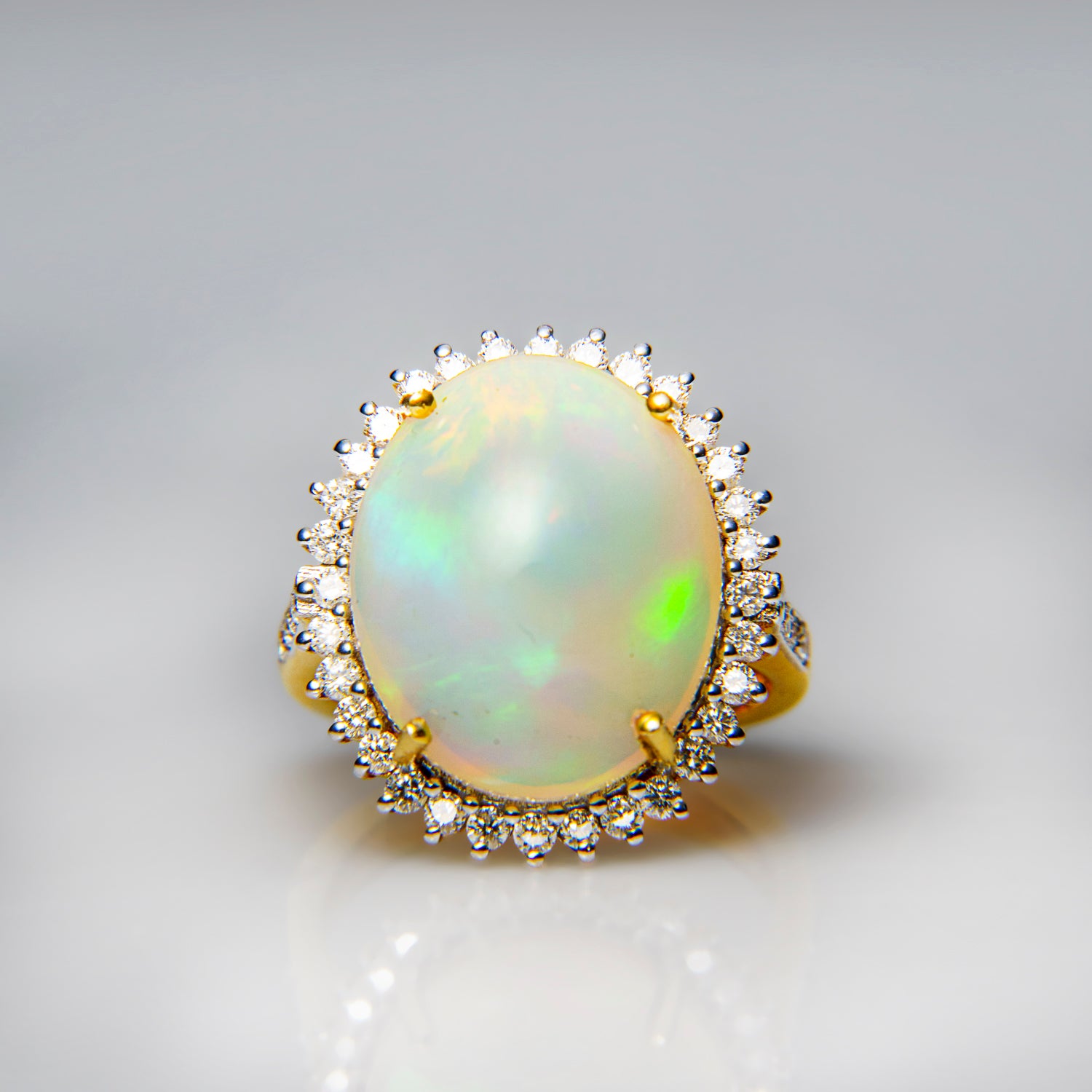 14k Yellow Gold Opal (9.6ct.) Ring