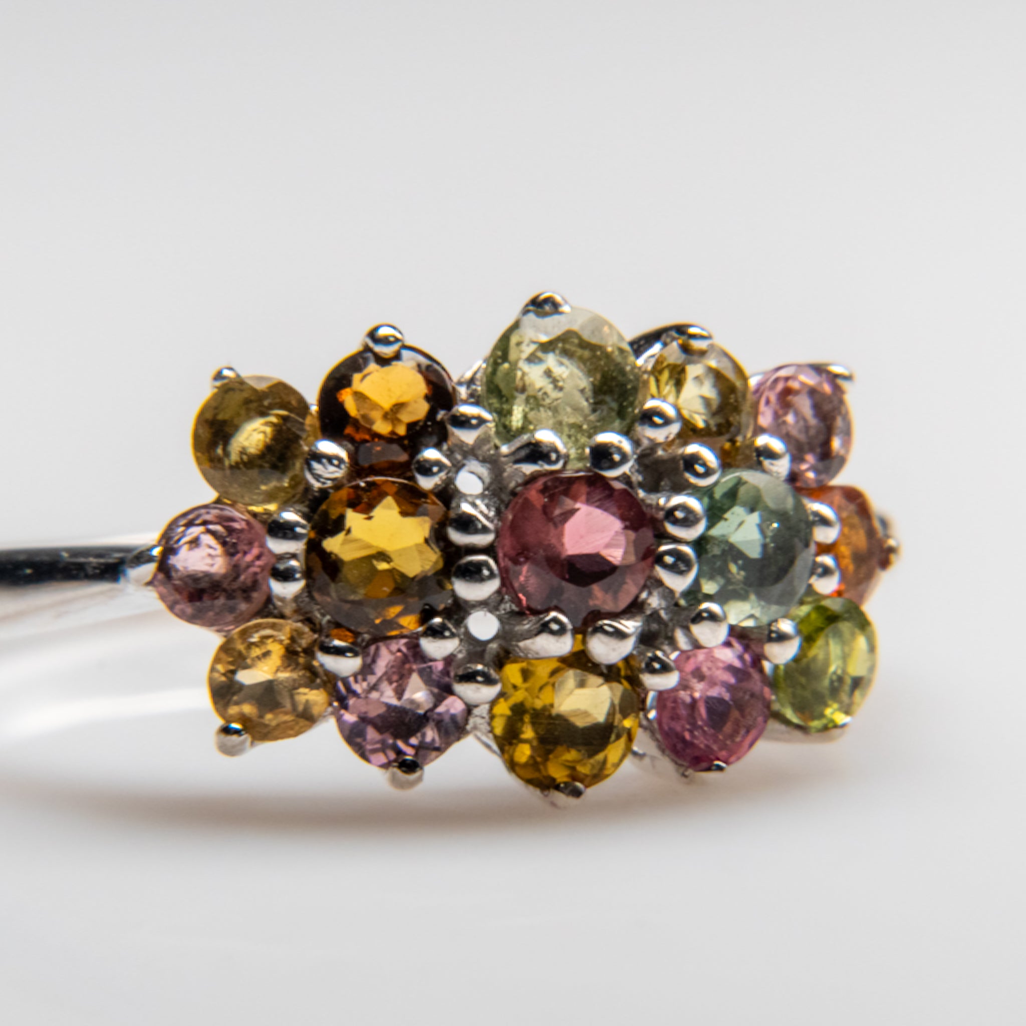 Gemstone Sterling Silver Ring (Size 7.5)