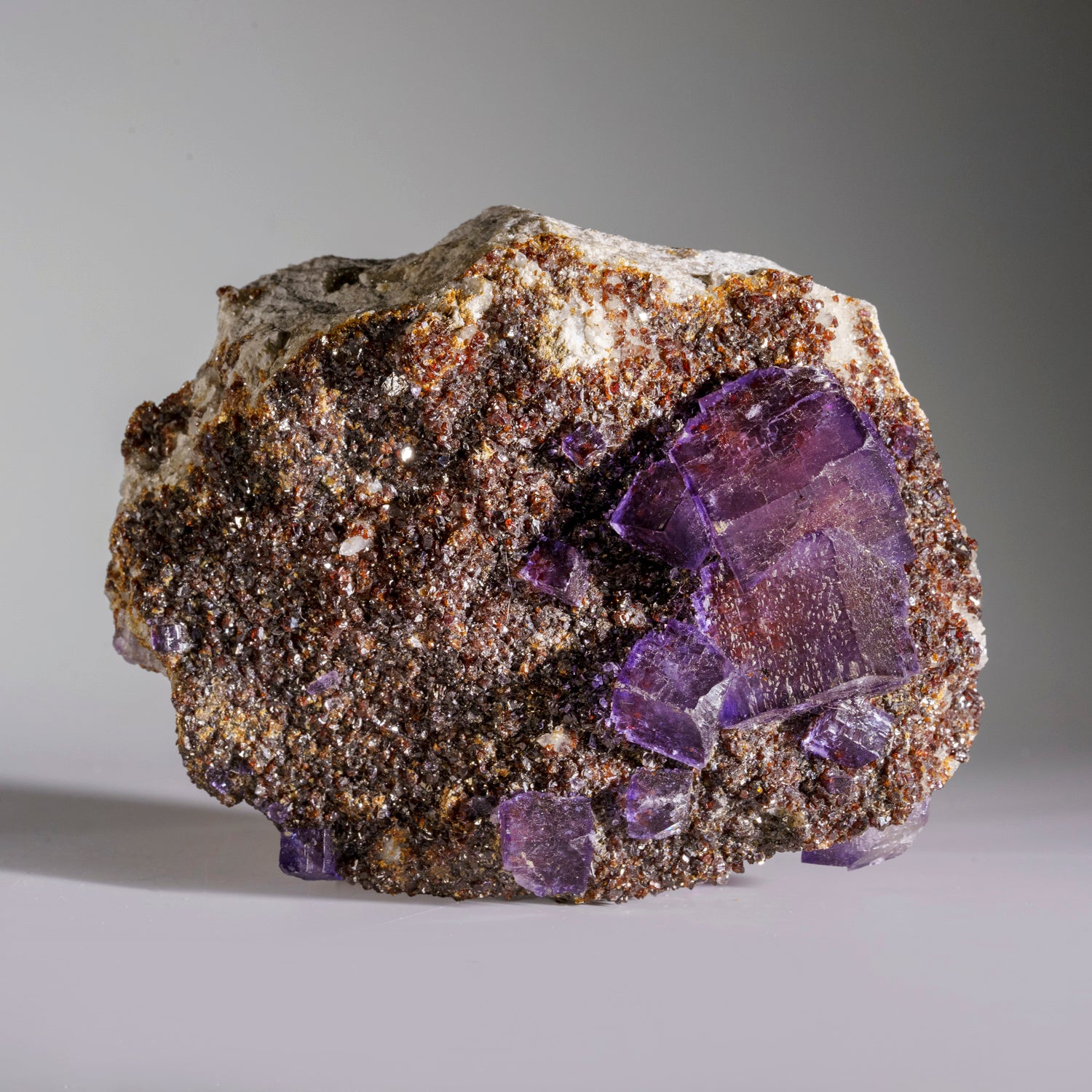 Purple Fluorite from Elmwood Mine, Carthage, Smith County, Tennessee (1.5 lbs)