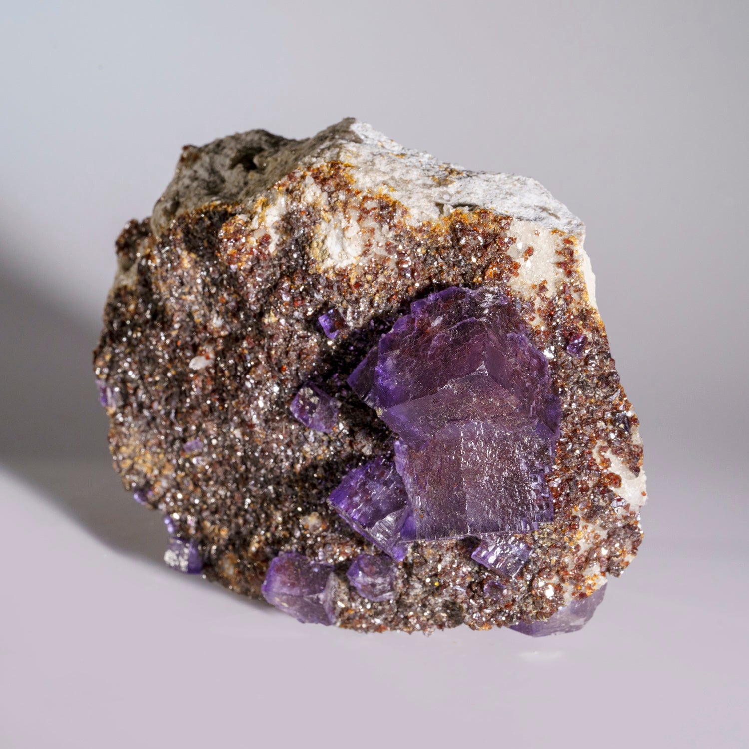 Purple Fluorite from Elmwood Mine, Carthage, Smith County, Tennessee (1.5 lbs)