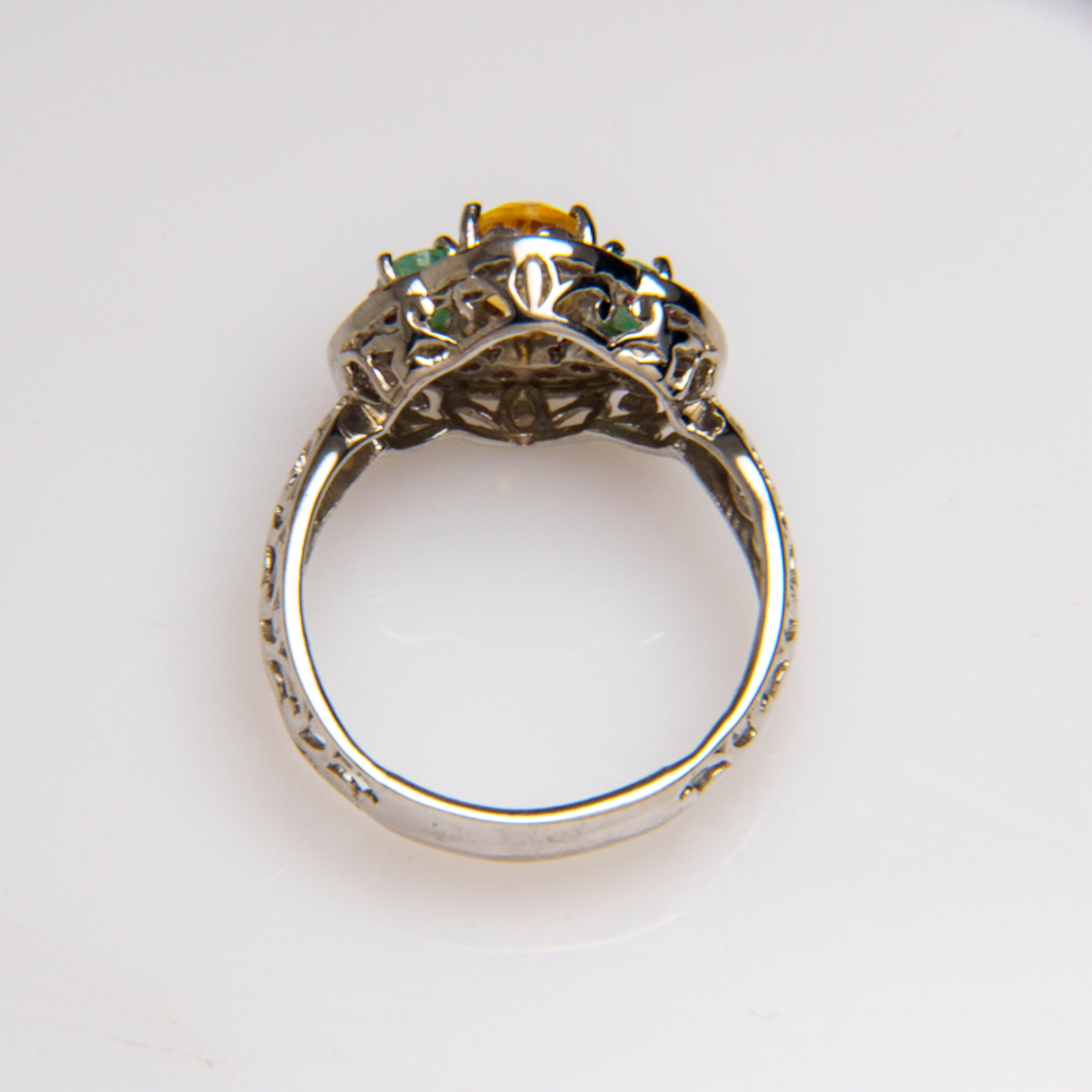 Gemstone Sterling Silver Ring (Size 6.5)