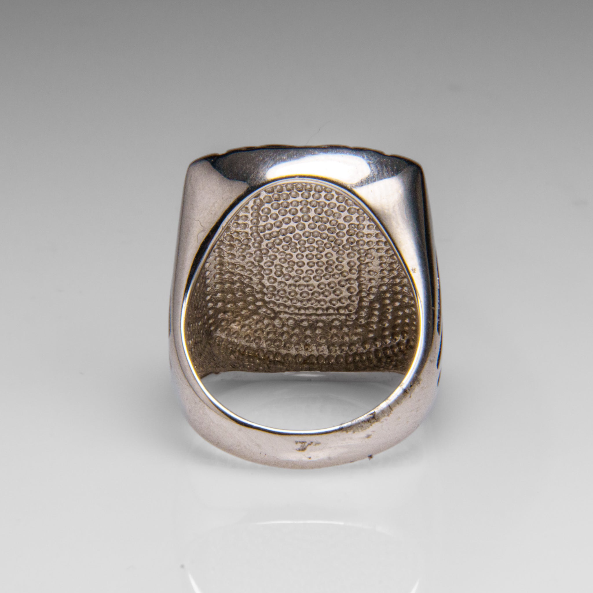 Genuine Seymchan Meteorite Ring in Sterling Silver (7 3/4)