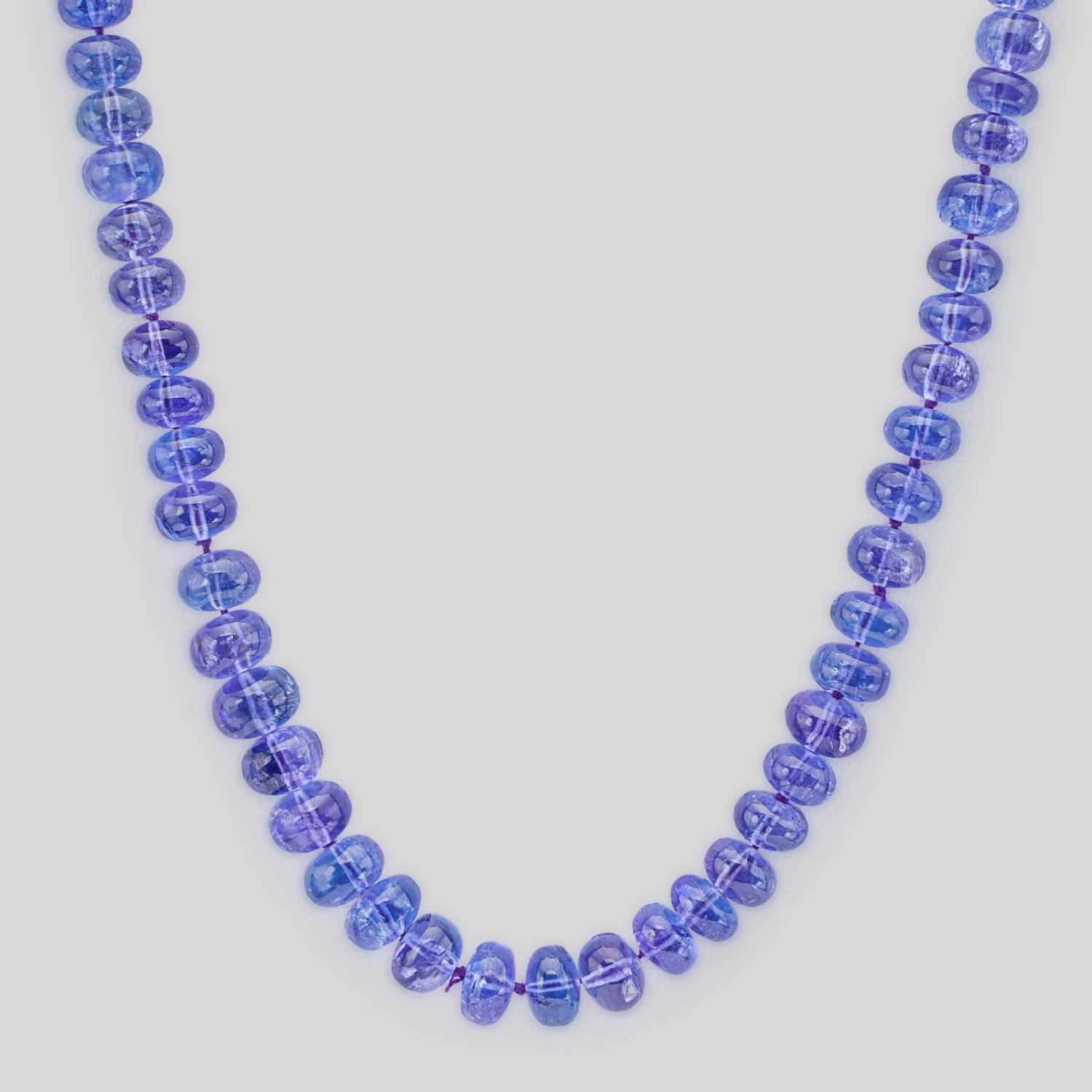 Tanzanite (83.5ct) Gemstone Beaded 18 Inch Necklace