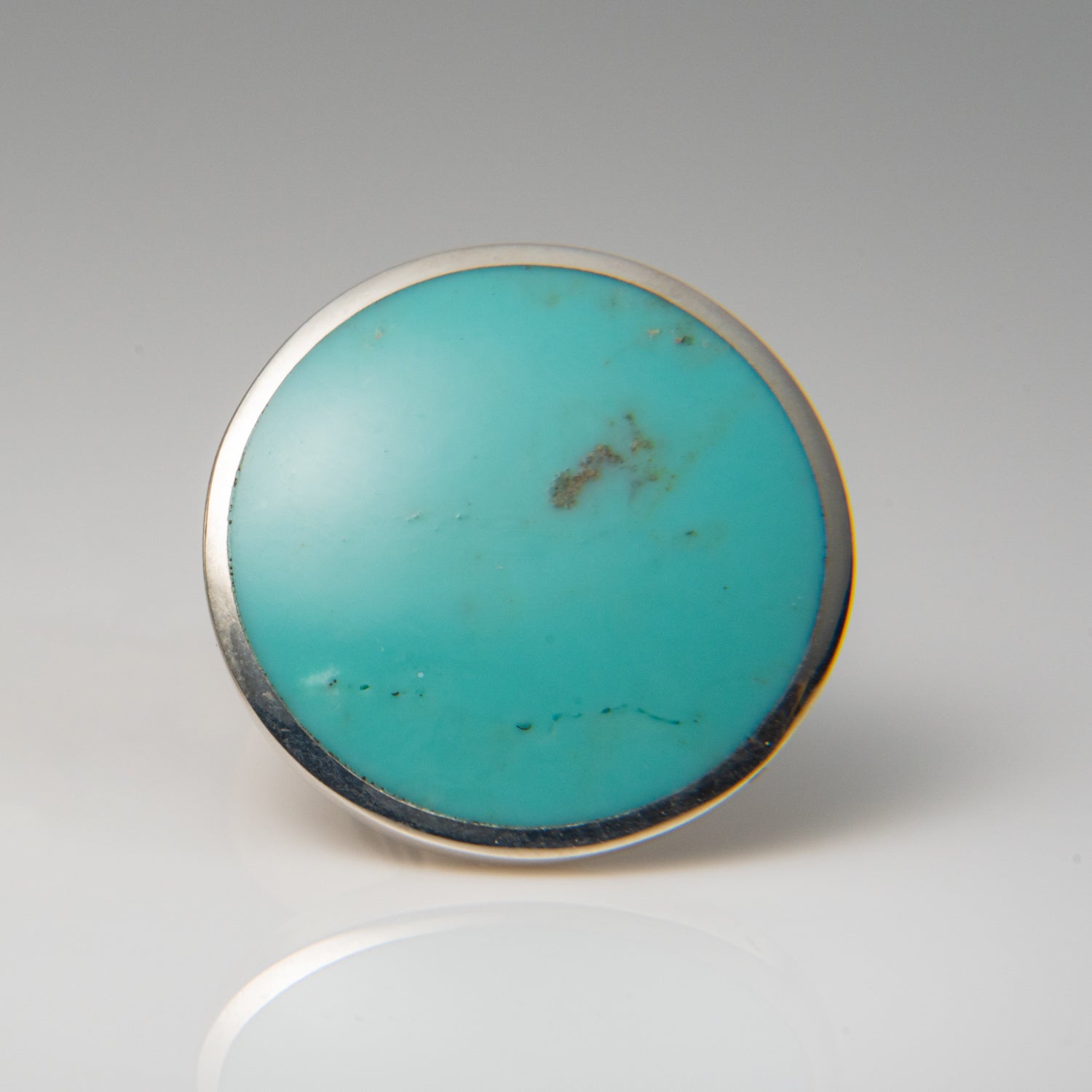 Genuine Turquoise Sterling Silver Cufflinks