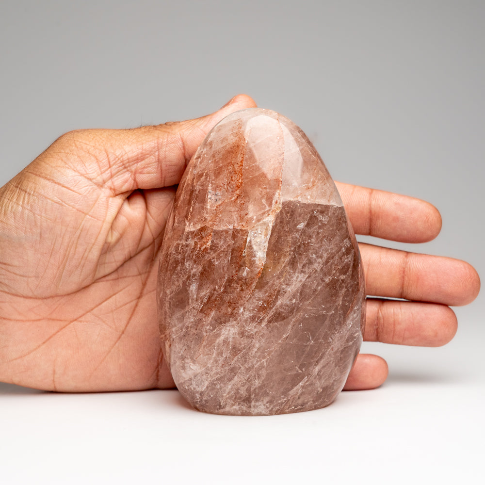 Genuine Polished Strawberry Quartz Freeform (1.3 lbs)