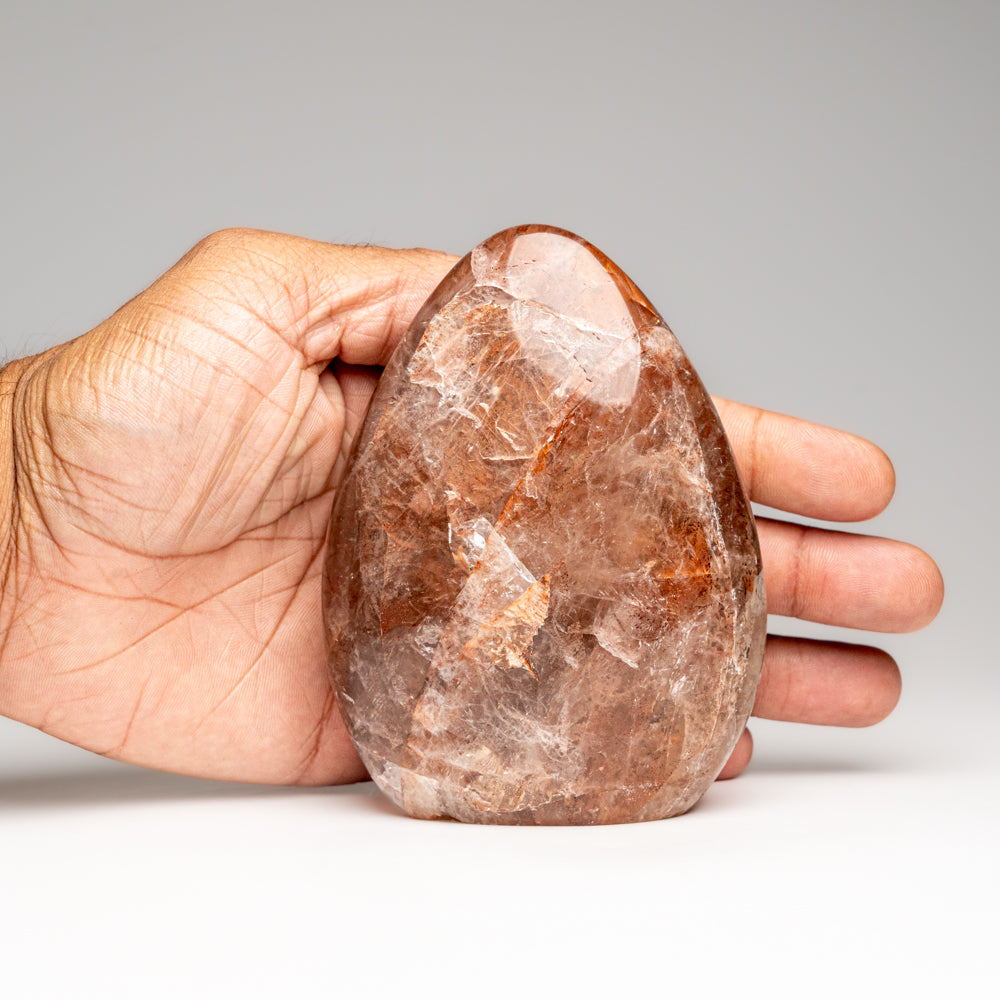 Genuine Polished Strawberry Quartz Freeform (1.3 lbs)