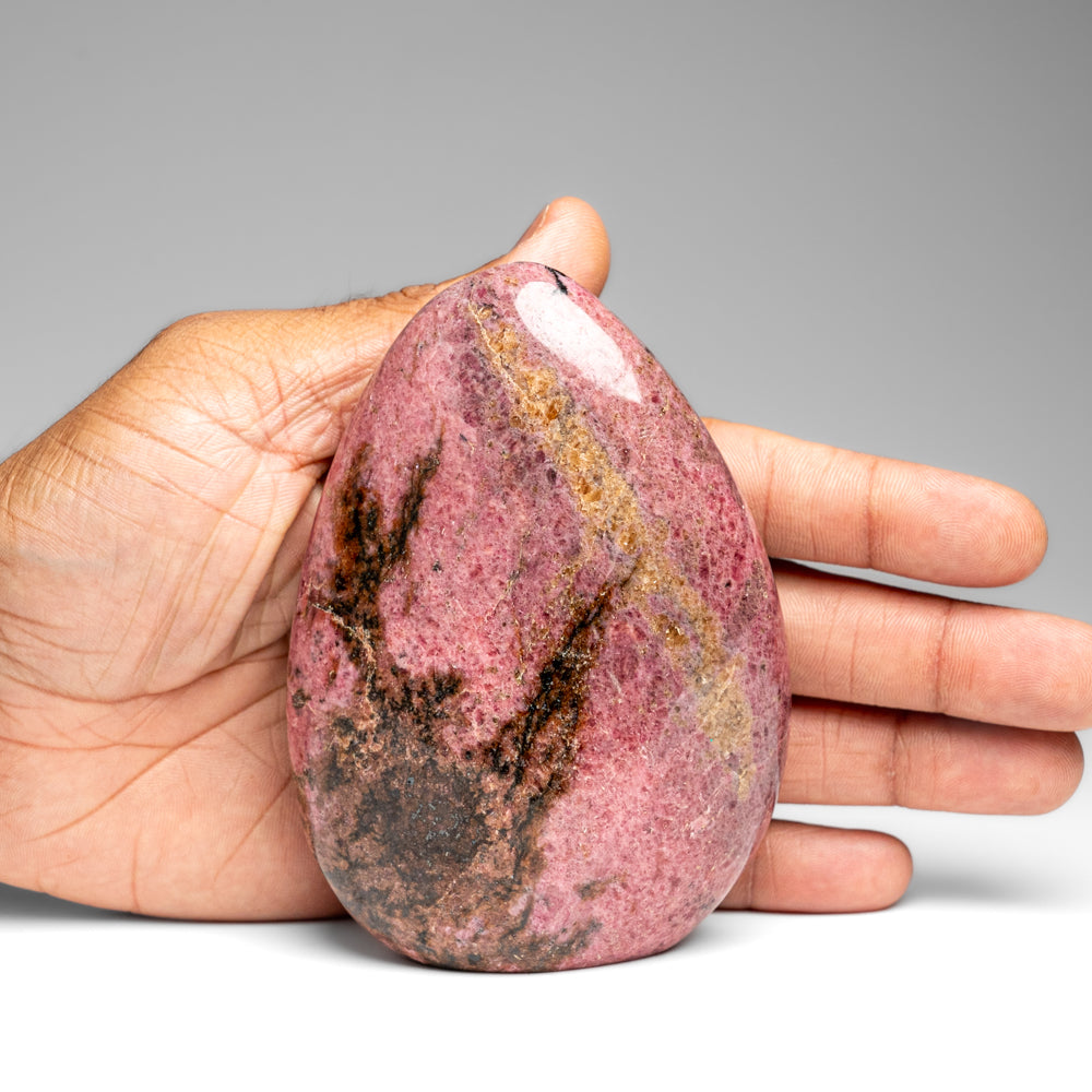 Polished Imperial Rhodonite Freeform from Madagascar (1.5 lbs)