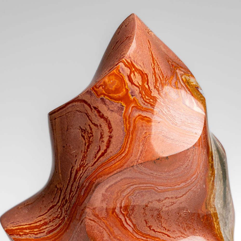 Genuine Polished Polychrome Jasper Flame Freeform (1.4 lbs)