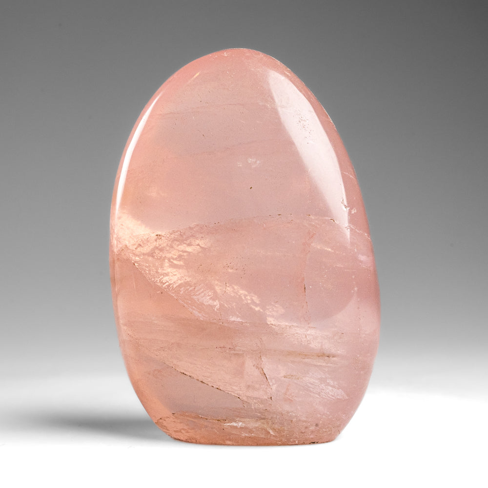 Polished Rose Quartz Freeform From Madagascar (337.9 grams)