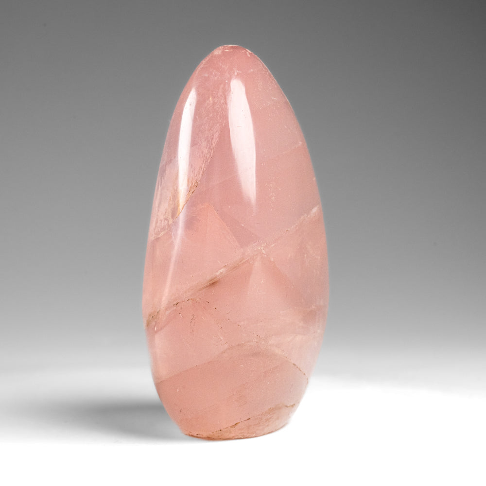 Polished Rose Quartz Freeform From Madagascar (337.9 grams)