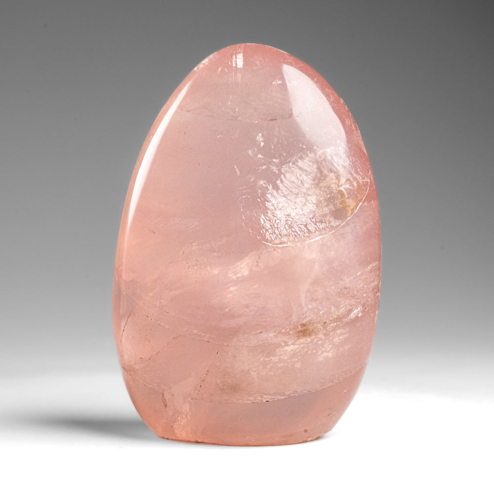 Polished Rose Quartz Freeform From Madagascar (337.9 grams)