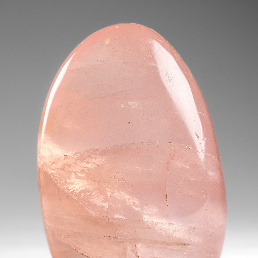 Polished Rose Quartz Freeform From Madagascar (337.9 grams)