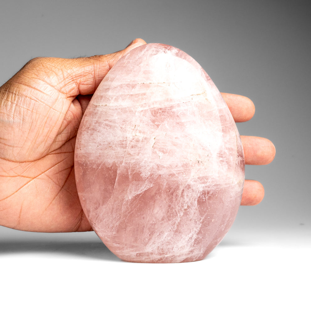 Polished Rose Quartz Freeform From Madagascar (1.85 lbs)