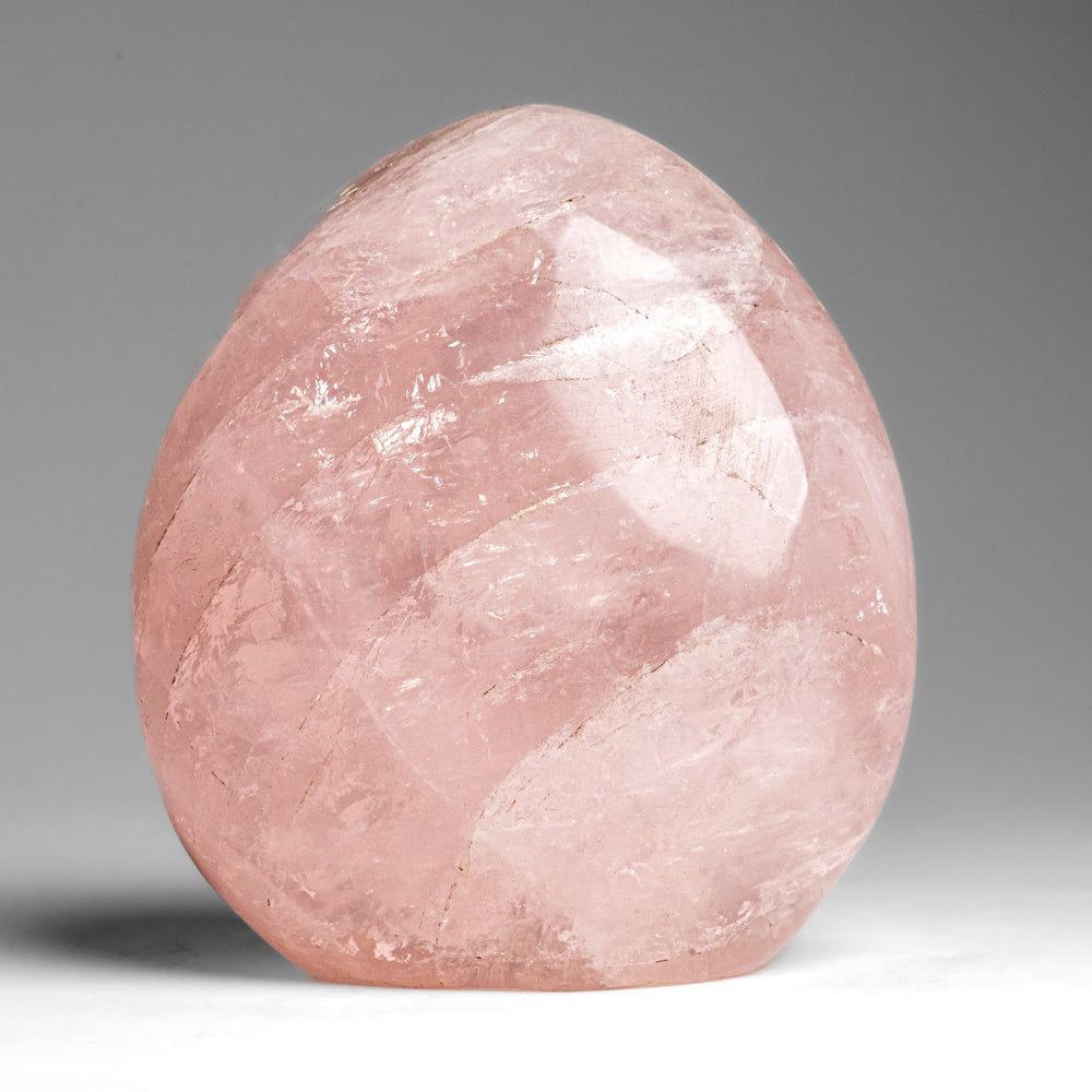 Polished Rose Quartz Freeform From Madagascar (1.3 lbs)