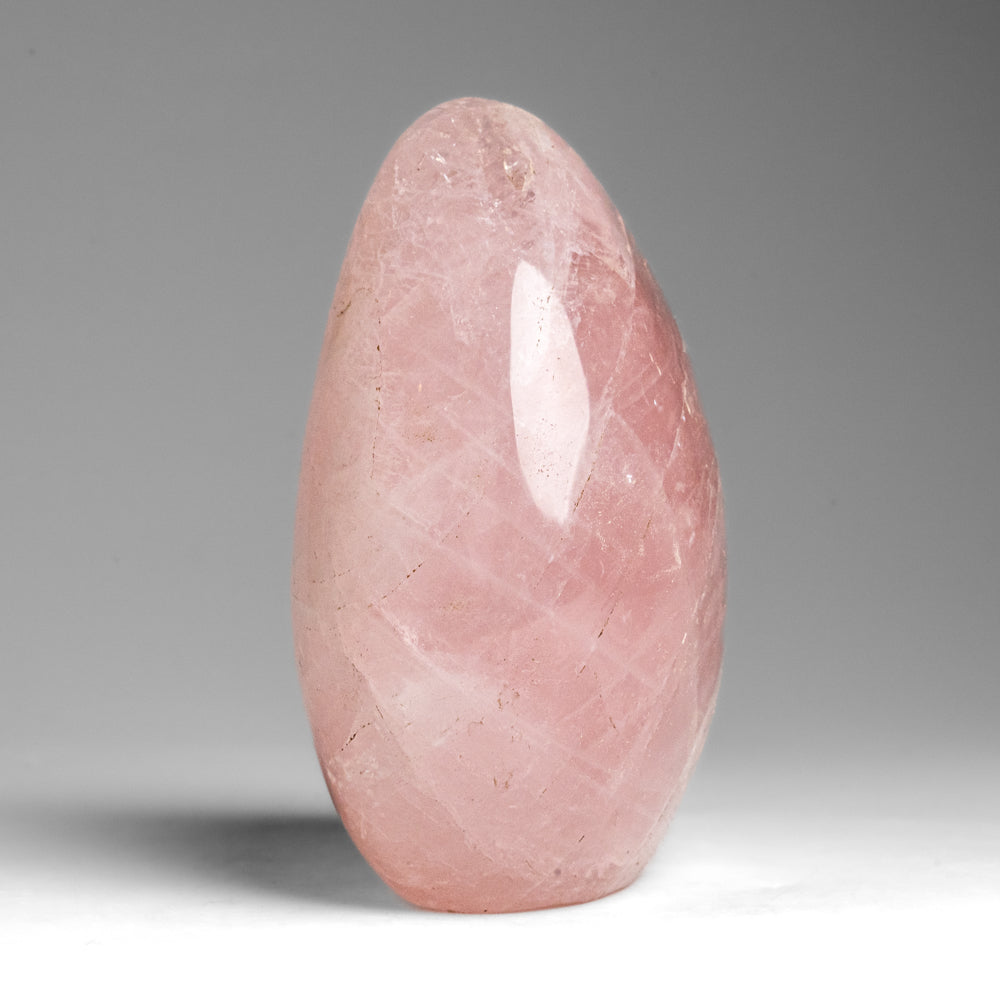 Polished Rose Quartz Freeform From Madagascar (1.3 lbs)