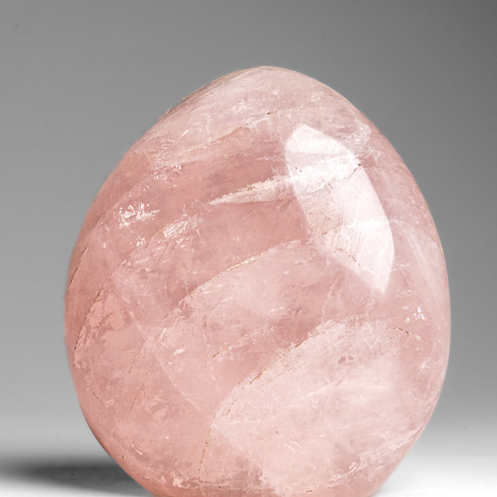 Polished Rose Quartz Freeform From Madagascar (1.3 lbs)