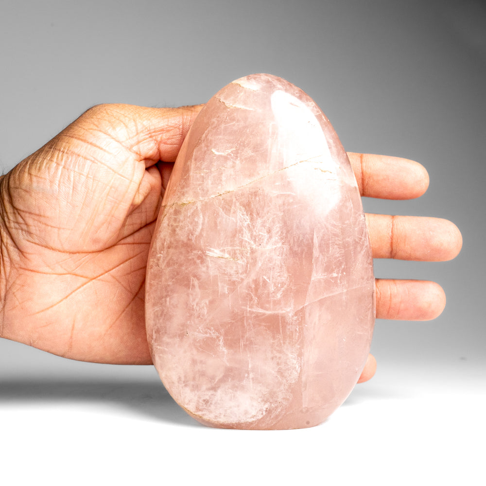 Polished Rose Quartz Freeform From Madagascar (1.95 lbs)