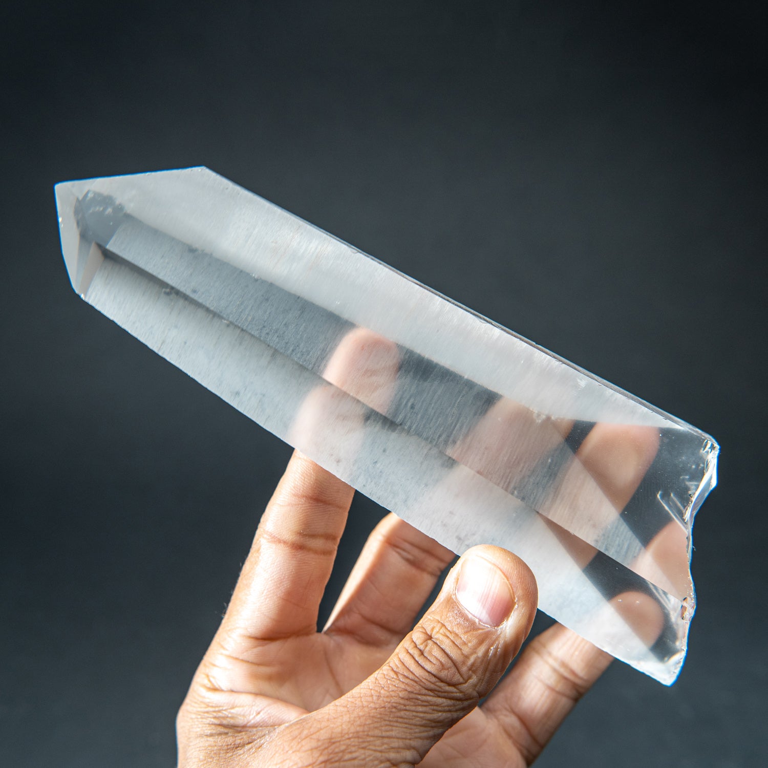 Natural Lemurian Quartz Crystal from Brazil (1.2 lbs)