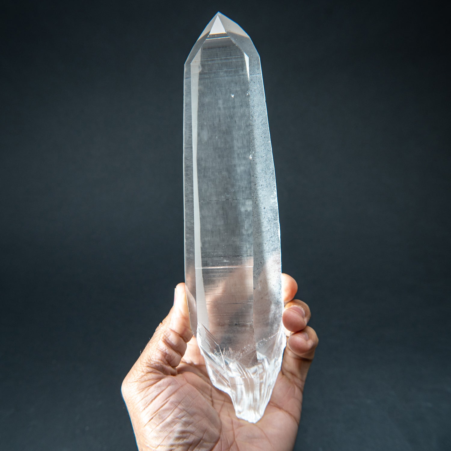 Natural Lemurian Quartz Crystal from Brazil (1.6 lbs)