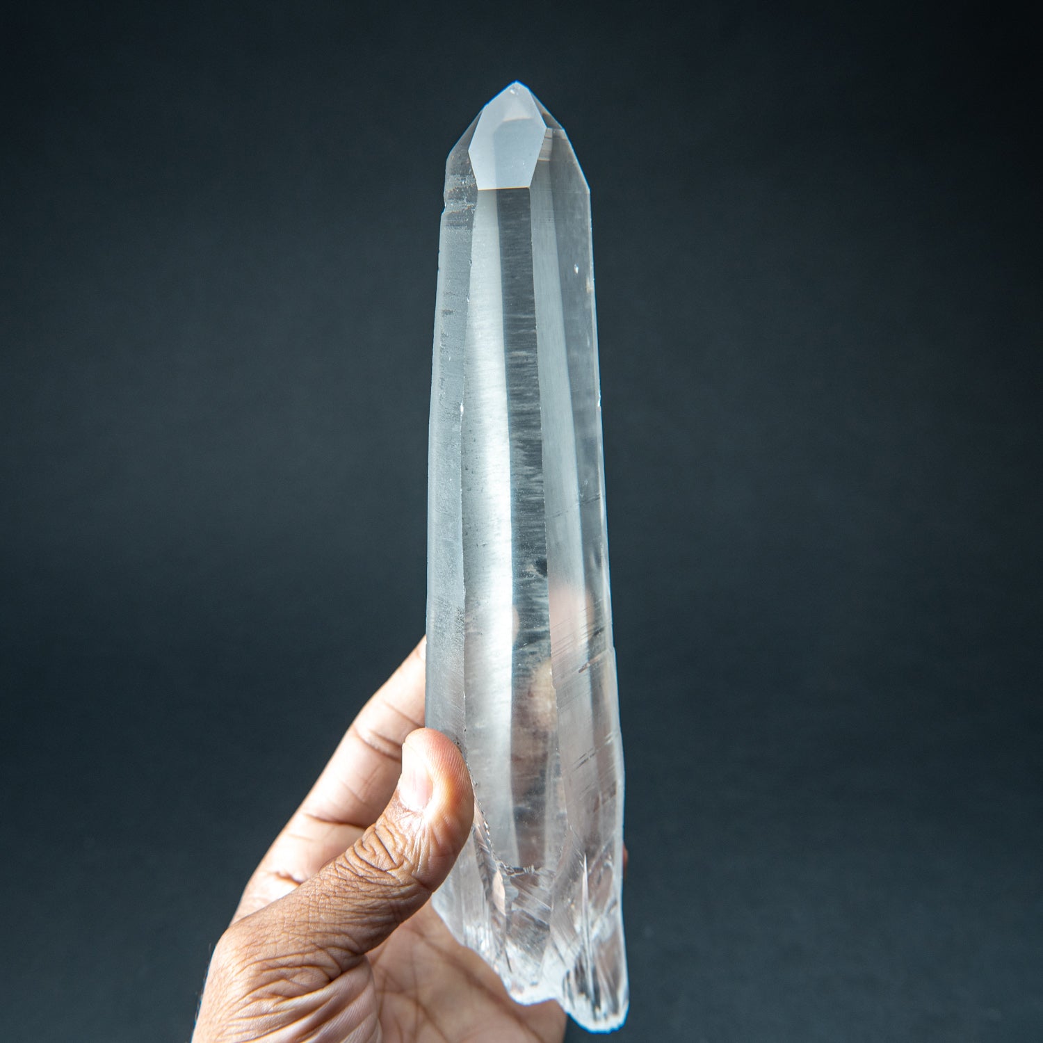 Natural Lemurian Quartz Crystal from Brazil (1.6 lbs)