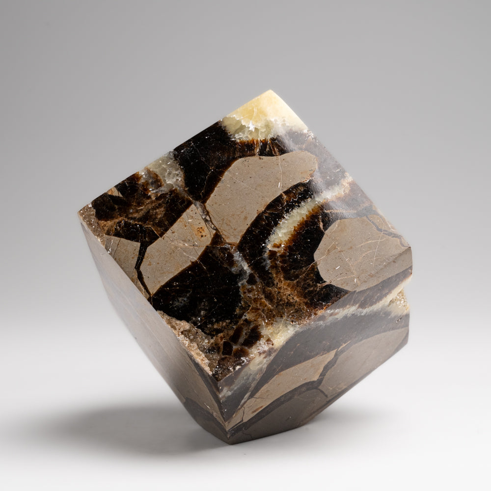 Polished Septarian Cube from Madagascar (1.5 lbs)