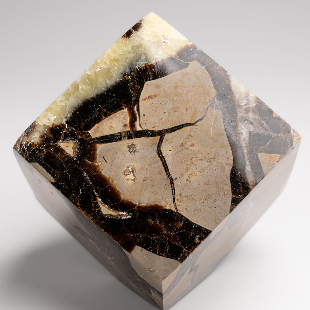 Polished Septarian Cube from Madagascar (1.5 lbs)