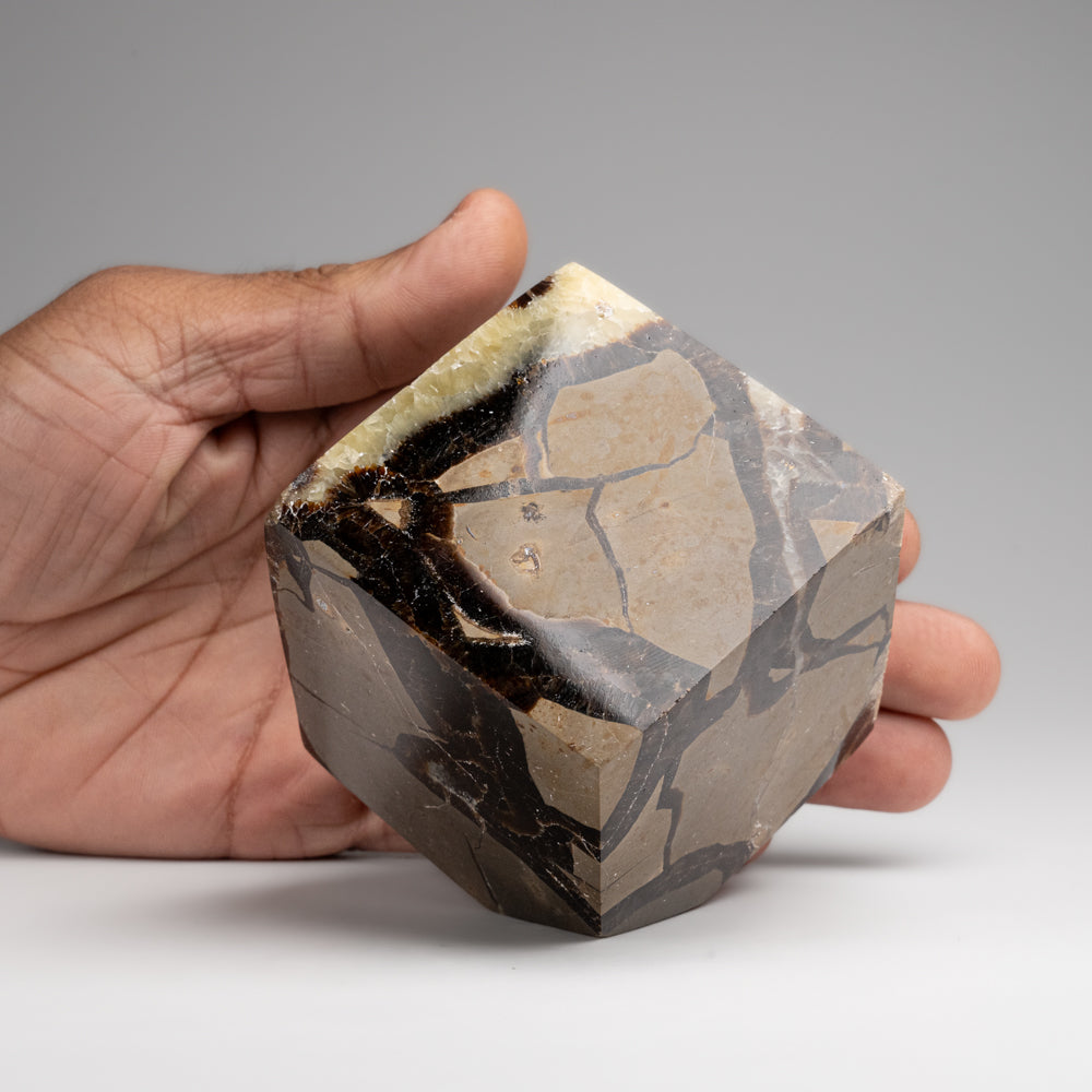 Polished Septarian Cube from Madagascar (1.5 lbs)