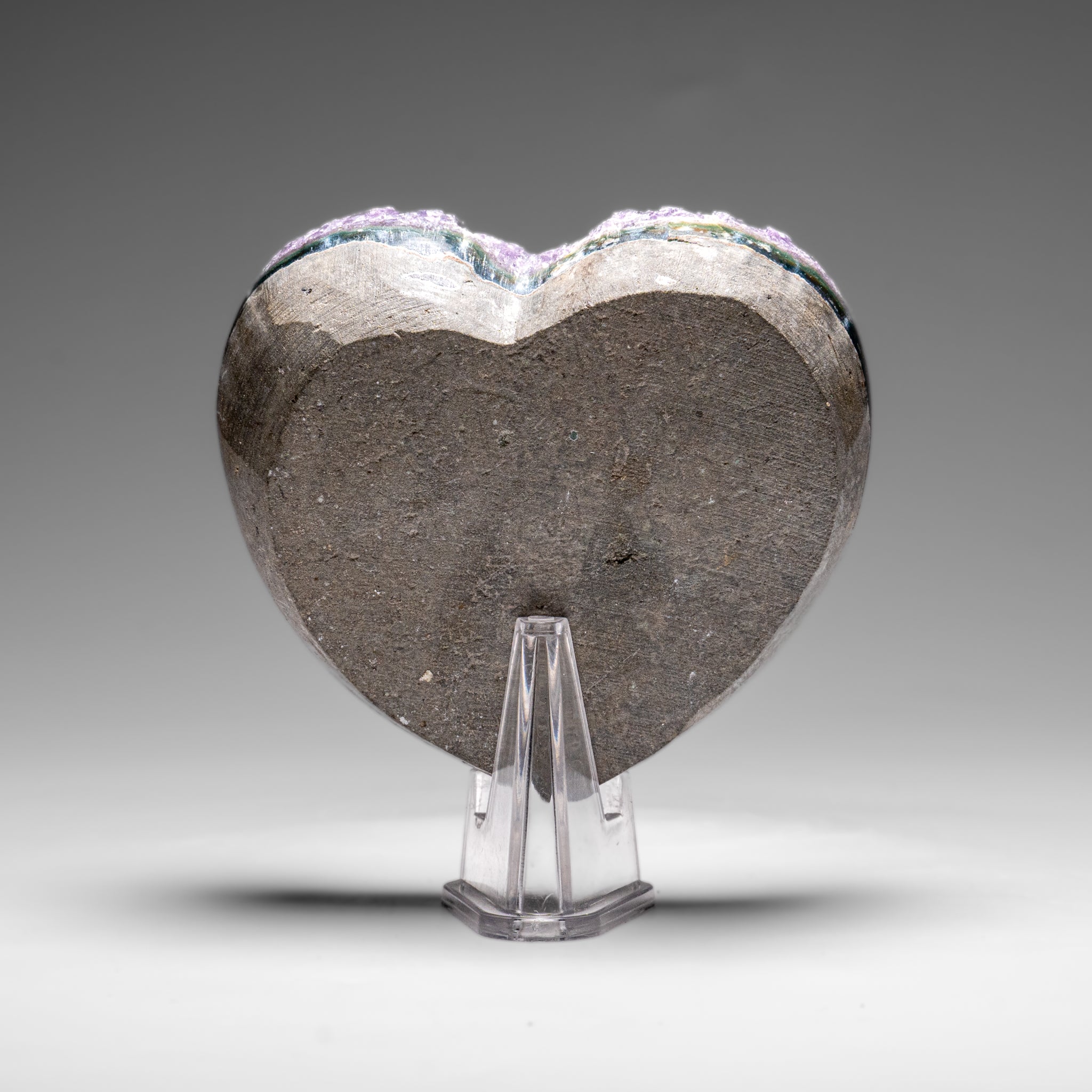 Genuine Amethyst Crystal Cluster Heart from Uruguay (184.1 grams) - Astro Gallery of Gems