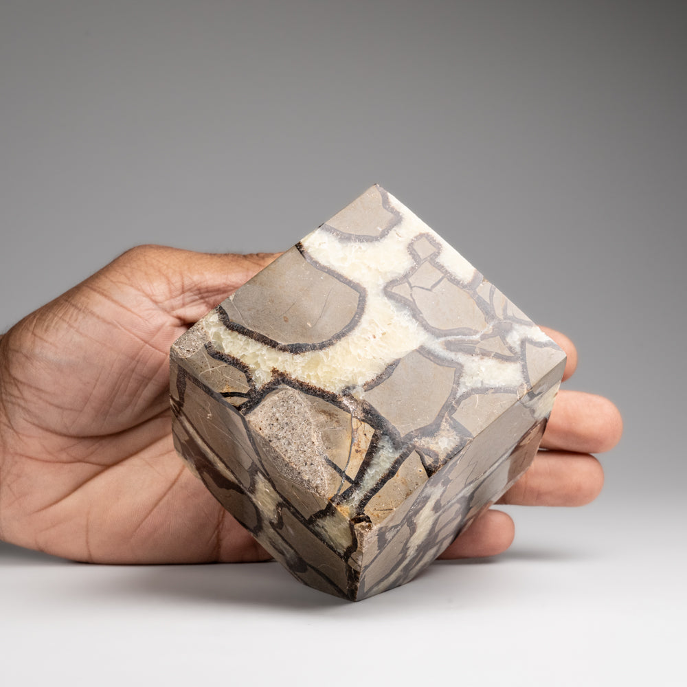 Polished Septarian Cube from Madagascar (2.3 lbs)