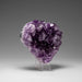 Genuine Amethyst Crystal Cluster Heart from Uruguay (288.3 grams) - Astro Gallery of Gems