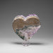 Genuine Amethyst Crystal Cluster Heart from Uruguay (288.3 grams) - Astro Gallery of Gems