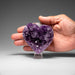Genuine Amethyst Crystal Cluster Heart from Uruguay (288.3 grams) - Astro Gallery of Gems