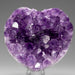 Genuine Amethyst Crystal Cluster Heart from Uruguay (242.7 grams) - Astro Gallery of Gems
