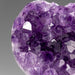 Genuine Amethyst Crystal Cluster Heart from Uruguay (242.7 grams) - Astro Gallery of Gems