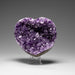 Genuine Amethyst Crystal Cluster Heart from Uruguay (242 grams) - Astro Gallery of Gems