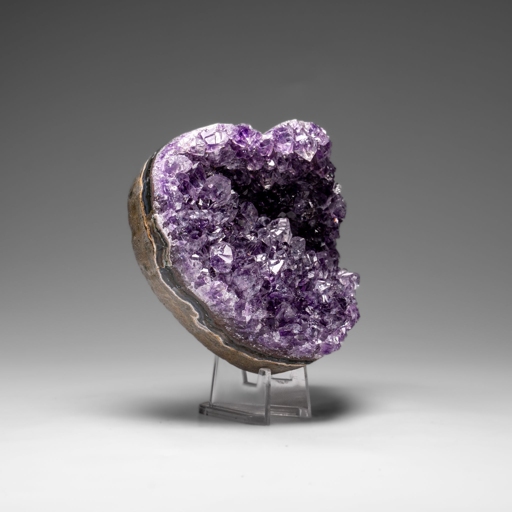 Genuine Amethyst Crystal Cluster Heart from Uruguay (242 grams) - Astro Gallery of Gems