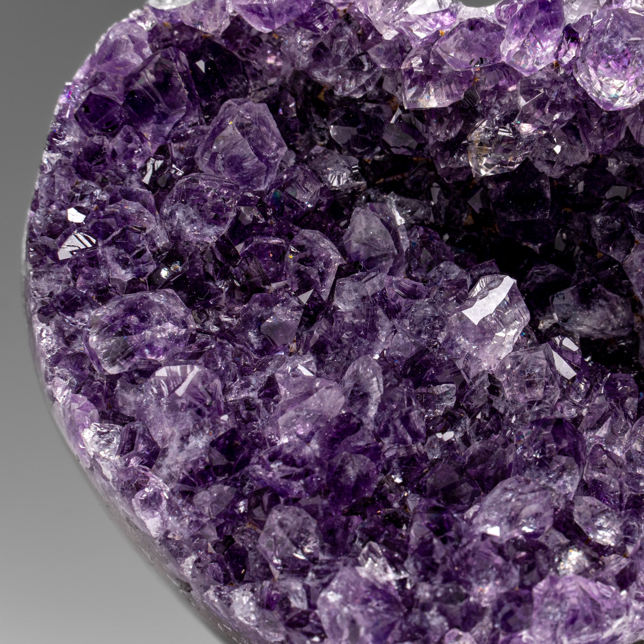 Genuine Amethyst Crystal Cluster Heart from Uruguay (242 grams) - Astro Gallery of Gems