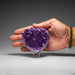 Genuine Amethyst Crystal Cluster Heart from Uruguay (237.5 grams) - Astro Gallery of Gems