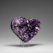 Genuine Amethyst Crystal Cluster Heart from Uruguay (282.8 grams) - Astro Gallery of Gems