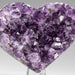 Genuine Amethyst Crystal Cluster Heart from Uruguay (282.8 grams) - Astro Gallery of Gems