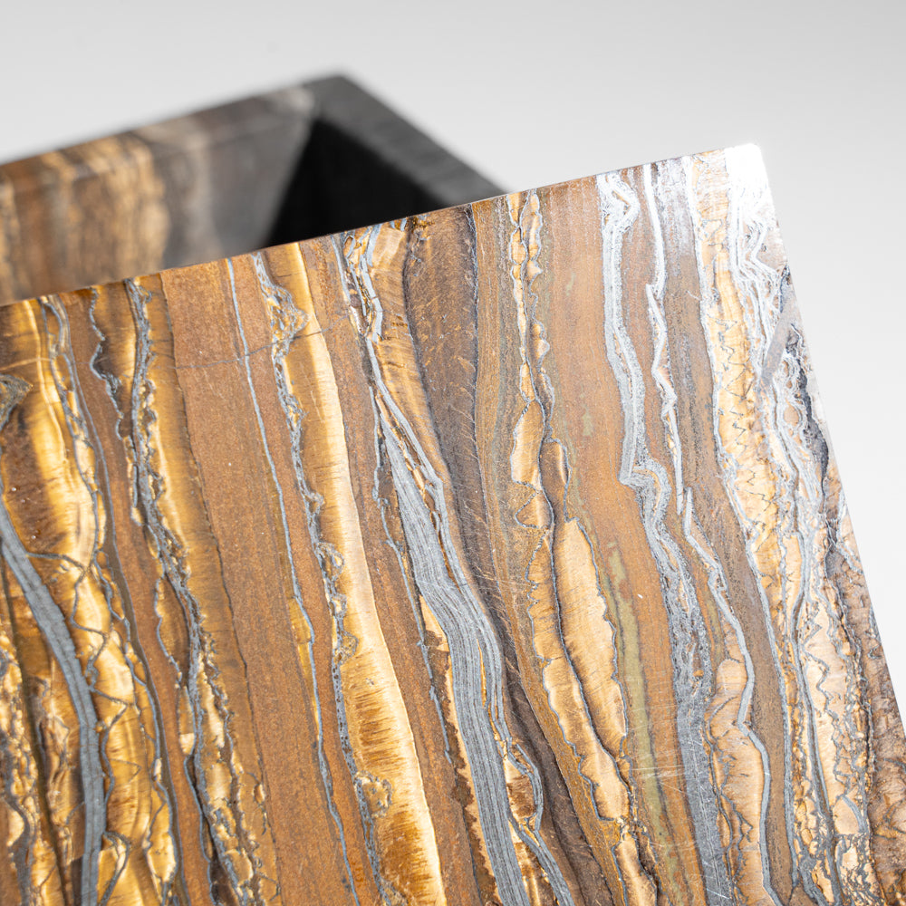 Genuine Polished Tiger's Eye Jewelry box