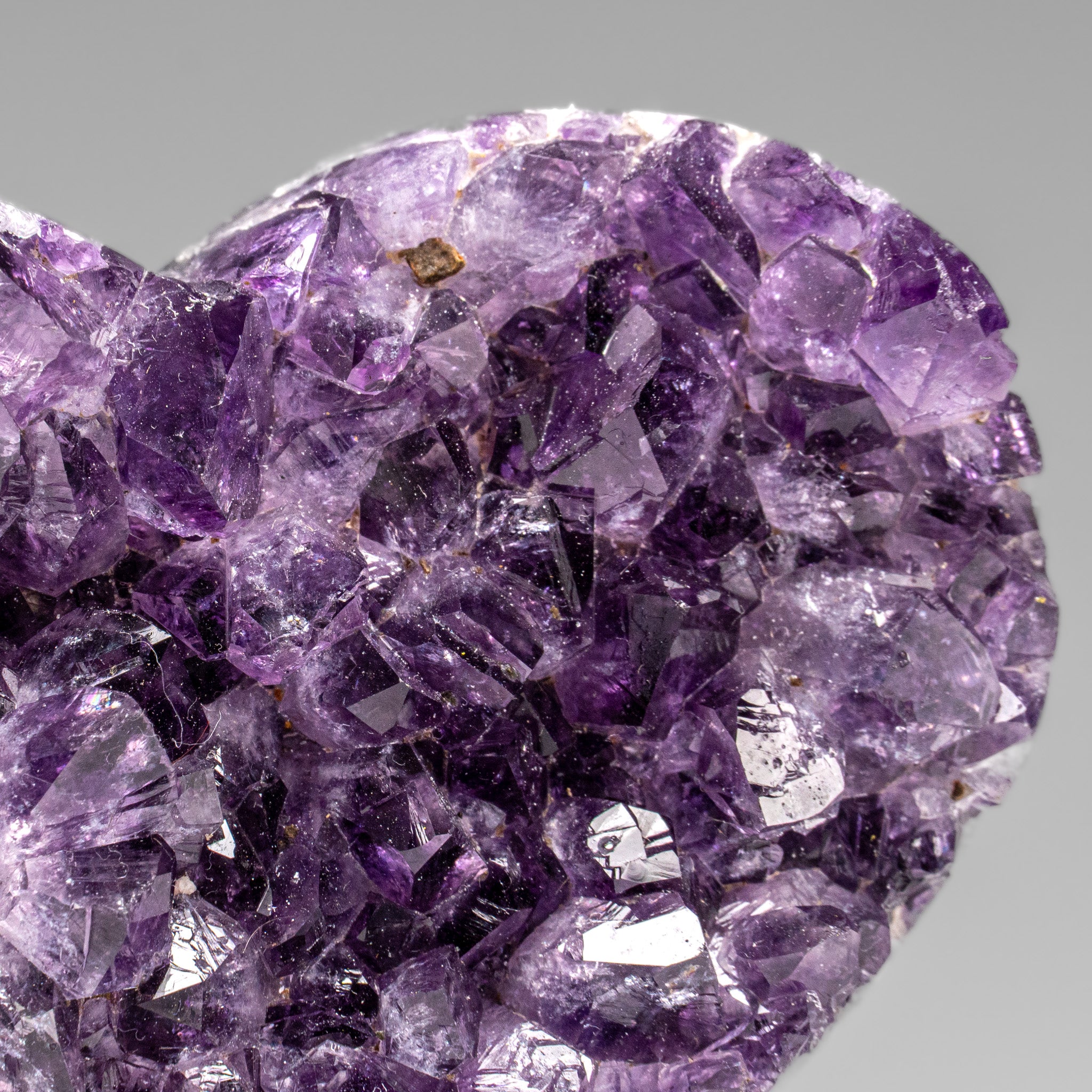 Genuine Amethyst Crystal Cluster Heart from Uruguay (282.8 grams) - Astro Gallery of Gems