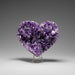 Genuine Amethyst Crystal Cluster Heart from Uruguay (342.1 grams) - Astro Gallery of Gems