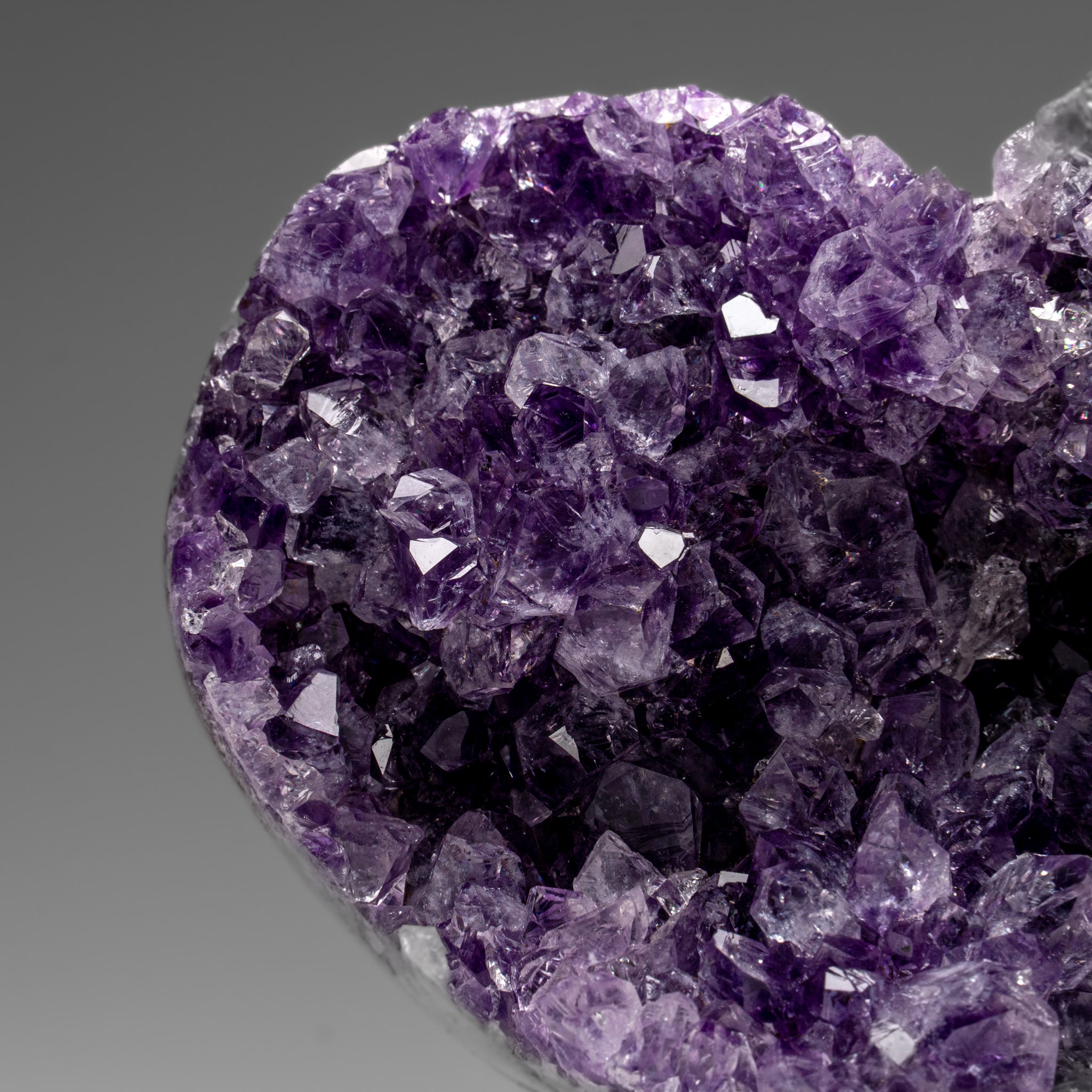 Genuine Amethyst Crystal Cluster Heart from Uruguay (342.1 grams) - Astro Gallery of Gems