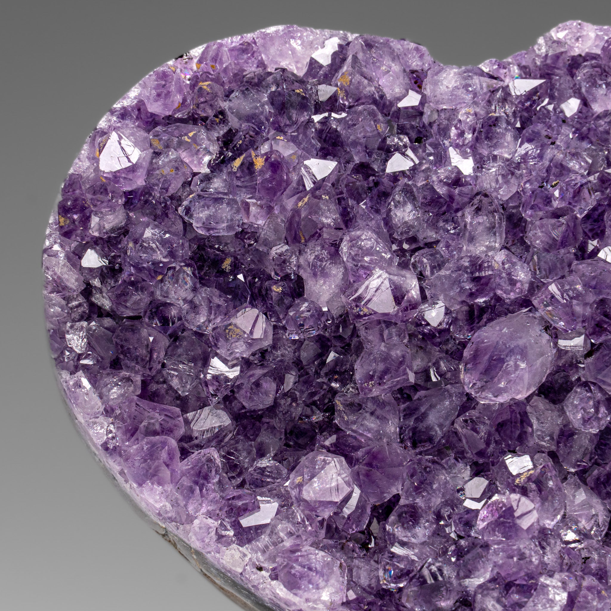 Genuine Amethyst Crystal Cluster Heart from Uruguay (277 grams) - Astro Gallery of Gems