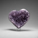 Genuine Amethyst Crystal Cluster Heart from Uruguay (366.9 grams) - Astro Gallery of Gems