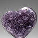 Genuine Amethyst Crystal Cluster Heart from Uruguay (366.9 grams) - Astro Gallery of Gems