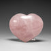 Genuine Polished Rose Quartz Heart from Brazil (262.8 grams) - Astro Gallery of Gems